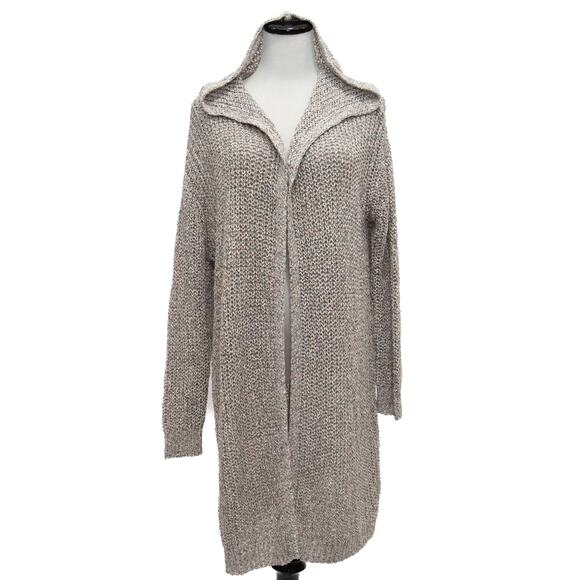 Revolve One Grey Day Hooded Cotton Blend Multicolor Cardigan Size Medium - Picture 1 of 11